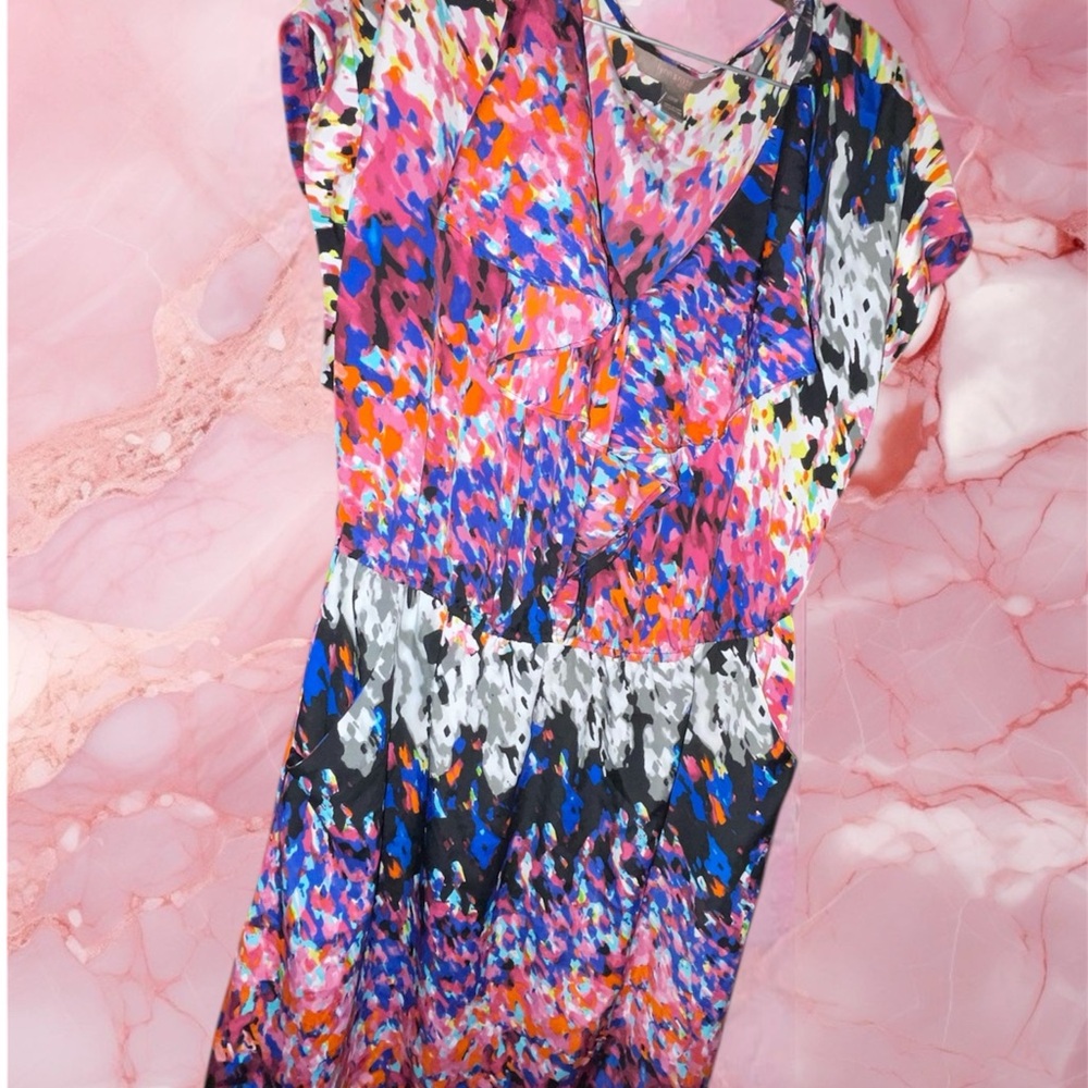 Colorful Abstract Women's Midi Dress